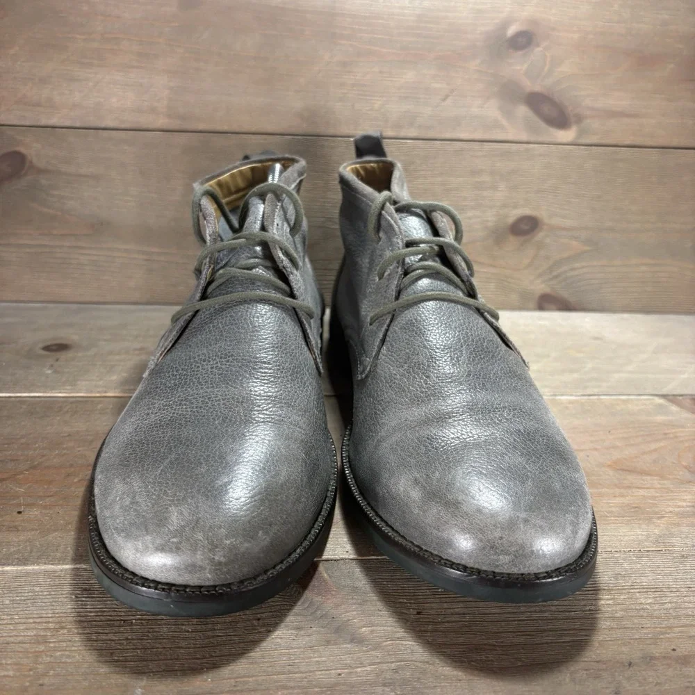 cole haan curtis mens size 9.5 shoes green leather comfort chukka boots
